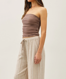 Jersey Ruched Tube Top