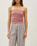 Jersey Ruched Tube Top