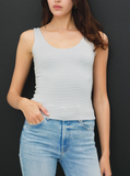Ultra Soft Scoop Stripe Tank