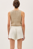 Stripe Cotton Slub Vest