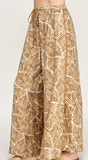 Tropic Print Side Tie Vacay Pant