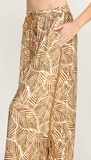 Tropic Print Side Tie Vacay Pant