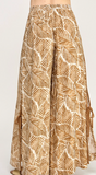 Tropic Print Side Tie Vacay Pant