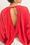 Free Flow Open Back Long Sleeve