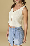 Brandy Side Tie Jean Skort