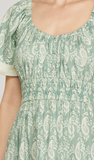 Summer Sage Ruffle Dress