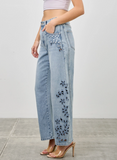 Saige Floral Embroidered Barrel