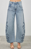 Saige Floral Embroidered Barrel