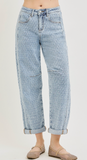 Risen Slouchy Barrel Texture Jean