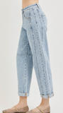 Risen Slouchy Barrel Texture Jean