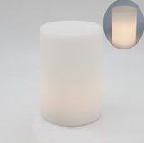 6" White LED Flame Illusion Pillar