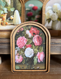 6x8 Pink Roses Framed Art