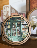8" Round Bookstore Art