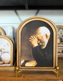 8.5x11 Praying Man Framed Art