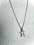 Silver Cross Charm Necklace