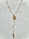 Gold Rosary Necklace