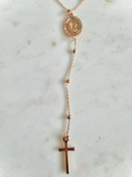 Gold Rosary Necklace