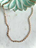 Dainty Gold Disc Necklace