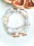 Pastel Glass + Pearl Bracelet