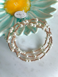 Pearl + Bead Stretch Bracelet