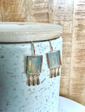 Emerald Cut Stone Drop Earring