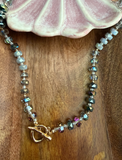 Grey Mix Beaded Necklace