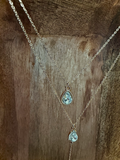 Gold + Crystal Teardrop Layered Necklace