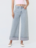 Flying Monkey High Rise Brush Cuffed Jean