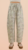 Knit Camo Barrel Pant