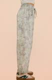 Knit Camo Barrel Pant