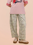 Knit Camo Barrel Pant