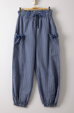 Bow + Stripe Woven Pant
