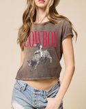 Rodeo Western Faux Crop Tee