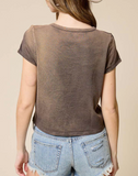 Rodeo Western Faux Crop Tee