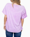 Bloom With Grace Boyfriend Tee - Lavender
