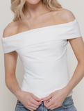 Off Shoulder Jersey Top