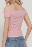 Off Shoulder Jersey Top