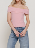 Off Shoulder Jersey Top