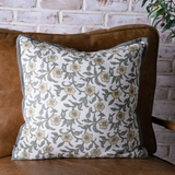 18" Butter + Sage Primrose Pillow