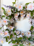 15" Cherry Blossom + Lavender Wreath