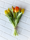 11.75" Mixed Tulip Bundle - Orange/Yellow