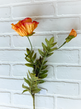 28" Poppy Spray - Orange