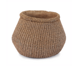 9" Cement Basket Weave Pot