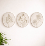 Assorted Resin Floral Plaque