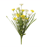 21" Mini Floral Bush - Yellow