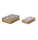 Navy Damask Book Box