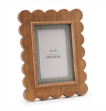 4x6 Scallop Wood Photo Frame