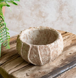 6" Organic Beige Lined Planter