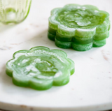 Set of (4) Marble Green Coasters