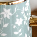 Gold + Summer Green Flower Pitcher